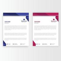 Corporate Creative Modern Letterhead Bundle Design. Template Design. vector