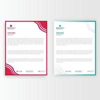 Corporate Creative Modern Letterhead Bundle Design. Template Design. vector