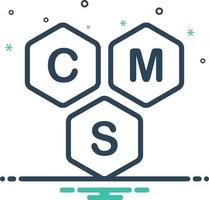 Mix icon for cms vector