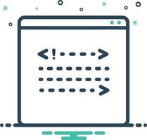 Mix icon for backend vector