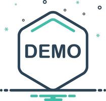 Mix icon for demo vector