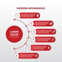 Modern Infographic With Symbol Illustration vector