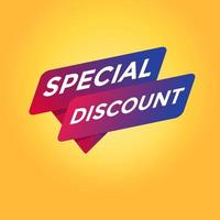 Special Offer tag sign.