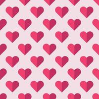 Seamless Heart Pattern. Ideal for Valentine's Day Card. vector