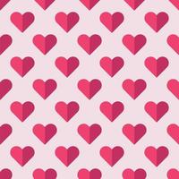 Seamless Heart Pattern. Ideal for Valentine's Day Card. vector