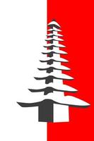 Symbol of Indonesia, traditional temple in front of the national flag vector