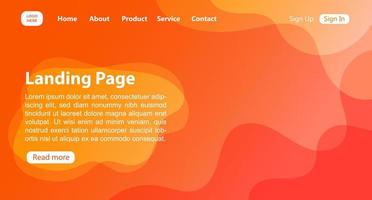 Landing Page Template Background, Colorful Landing Page Background, Website Page Template, Orange Website Backgrounds