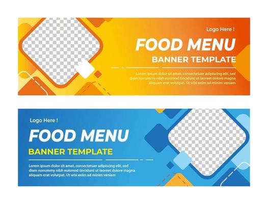 Food Menu Banner Template, Social Media Post Template, Delicious Food Restaurant Banner