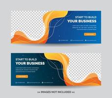 Business Banner Template, Web Banner Template, Corporation Banner Background