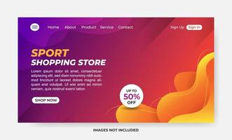 Sport Landing Page Background, Colorful Landing Page Background, Website Sport Landing Page Template, Orange Website Backgrounds vector