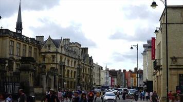 timelapse Oxford City in UK