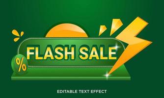 flash sale banner template design with discount vector