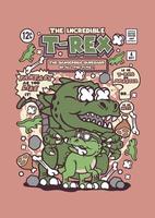 el increíble trex vector