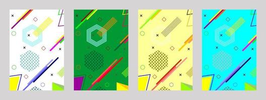 Minimal cover design. colorful halftones. Modern background template design for web. vector illustration