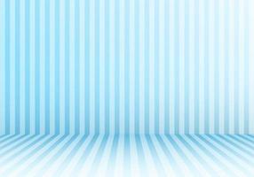 3D studio room abstract vertical lines striped candy blue perspective floor and background vector