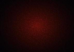 Abstract red shiny diagonal lines and dot particles with lighting on dark background vector