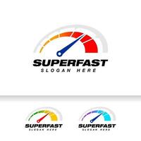 speedometer icon design template. speed indicator vector logo design.