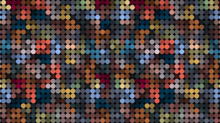 Colorful dark geometric mosaic abstract background
