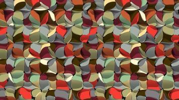 Artistic geometric abstract background, 3D crumpled effect, retro colors vector