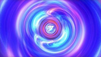 Countdown from 10 to 0 second with 3D swirl animation of colorful  tunnel video