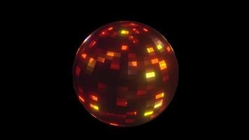 boucle visuelle dj boule disco video