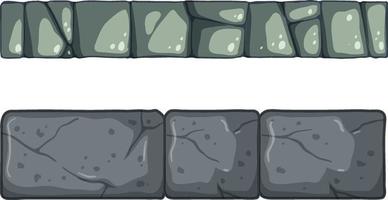 Stone tiles texture in cartoon style vector