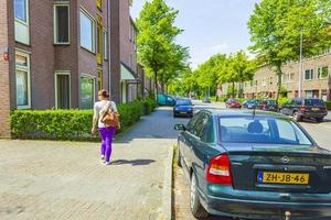 Buildings and people in Groningen, Netherlands photo