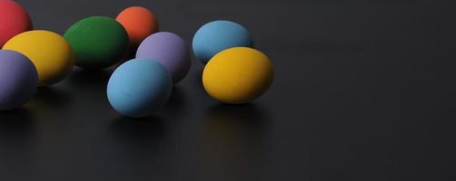 Easter eggs or color egg. Multi-colorful of easter eggs photo