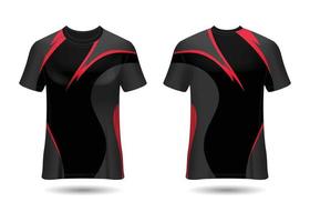 T-Shirt Sport Design. Racing jersey. uniform front and back view. vector