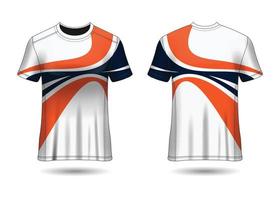 T-Shirt Sport Design. Racing jersey. uniform front and back view. vector