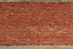 Red Brick Wall Closeup Background photo
