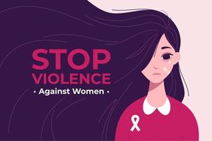 día internacional para la eliminación de la violencia contra la mujer vector