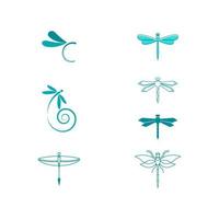 Dragonfly illustration icon vector