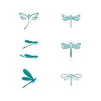 Dragonfly illustration icon vector