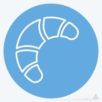 Icon Croissant - Blue Eyes Style vector