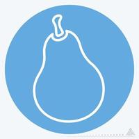 Icon Pear - Blue Eyes Style vector