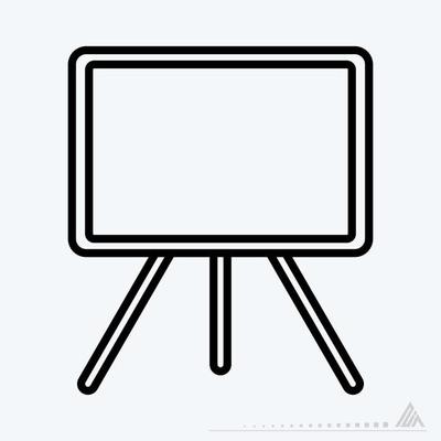 Icon Vector of Canvas - Line Style