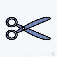 Icon Vector of Scissors - Dark Blue StyleIcon Vector of Scissors - Dark Blue Style