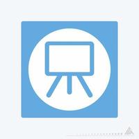 Icon Vector of Canvas - White Moon Style