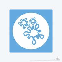 Icon Vector of Paint Ink - White Moon Style