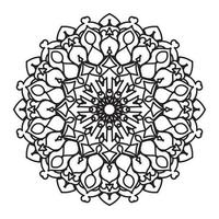 mandalas para colorear libro. adornos redondos decorativos. elementos decorativos vintage. patrón oriental, ilustración vectorial. mandala para henna, mehndi, tatuaje, decoración vector