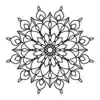 mandalas para colorear libro. adornos redondos decorativos. elementos decorativos vintage. patrón oriental, ilustración vectorial. mandala para henna, mehndi, tatuaje, decoración vector