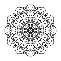 mandalas para colorear libro. adornos redondos decorativos. elementos decorativos vintage. patrón oriental, ilustración vectorial. mandala para henna, mehndi, tatuaje, decoración vector