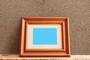 Wooden Frame Mockups with wooden background photo