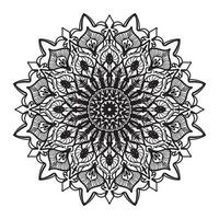 patrón o fondo del tatuaje de henna indio mehndi vector