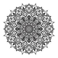 patrón o fondo del tatuaje de henna indio mehndi vector