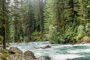 River of Kumrat Valley Beautiful Landscape Mountains View photo