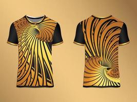 Abstract Tshirt Swirl Gradient Decorative Gold Background vector