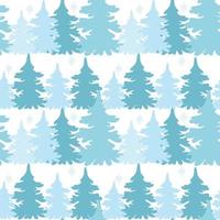 Pine forest seamless pattern vector illustration