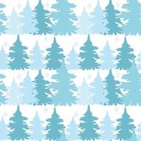 Pine forest seamless pattern vector illustration